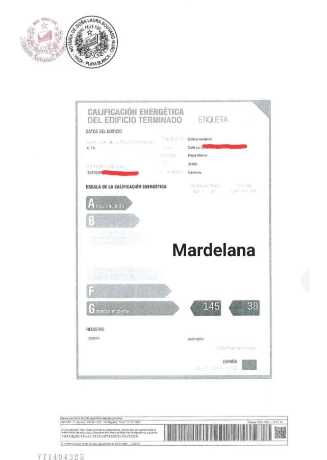 Vivienda Vacacional Mardelana Playa Blanca  Eksteriør billede